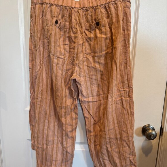 🌿 Patagonia Hemp/Tencel Striped Wide-Leg Pants • Size L - Picture 5 of 5